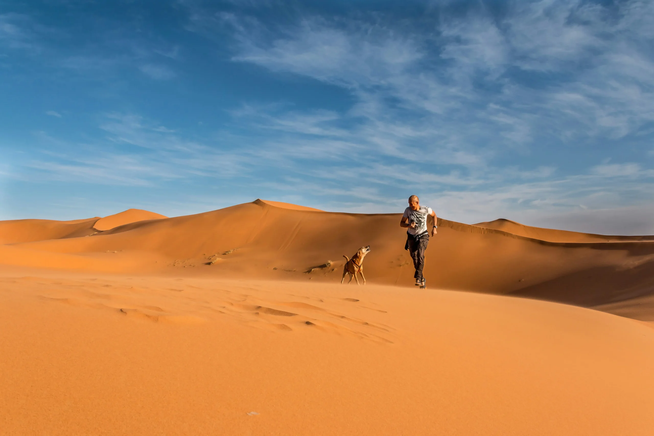 Morocco desert tour sunset over golden dunes